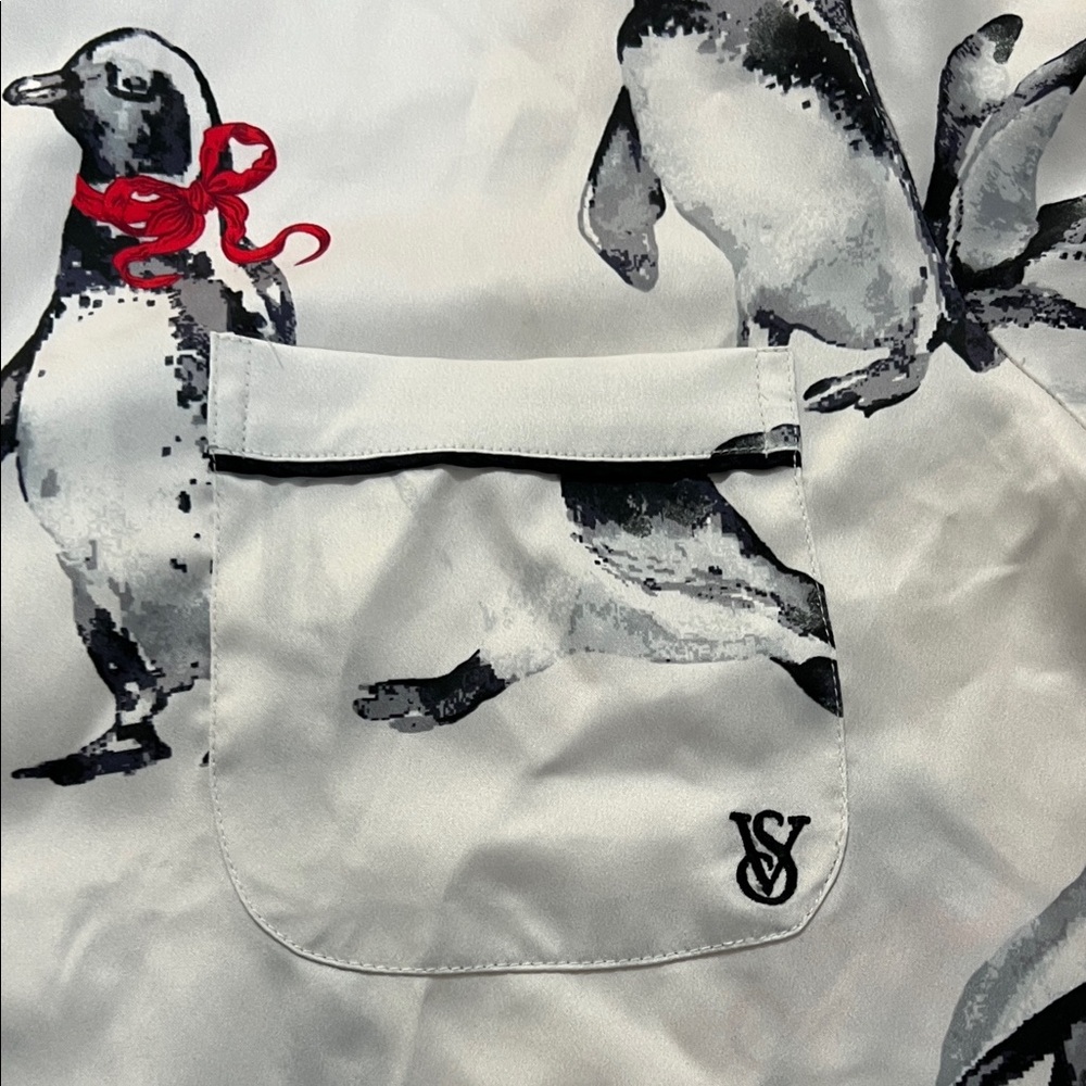 Victoria's Secret White and Black Penguin Pajama Set - Picture 4 of 7
